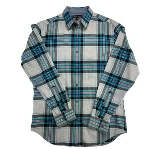 Banana‎ Republic Mens Plaid Flannel Button Down Shirt Long Sleeve Size Medium